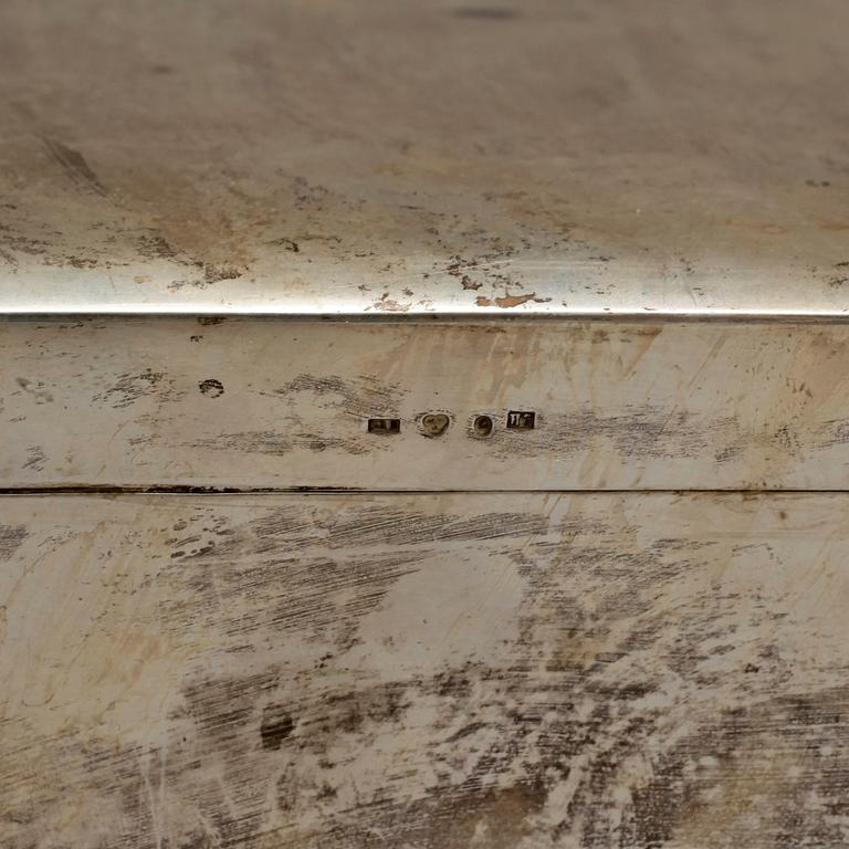 CIGARETTSKRIN, silver, GAB Stockholm 1910.