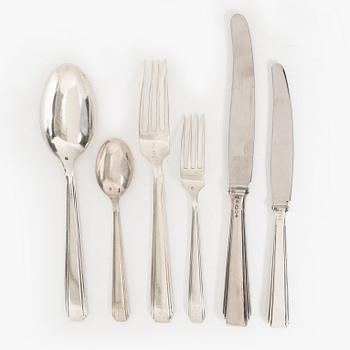 A Dutch silver cutlery set, circa mid-20th century (43 pieces).