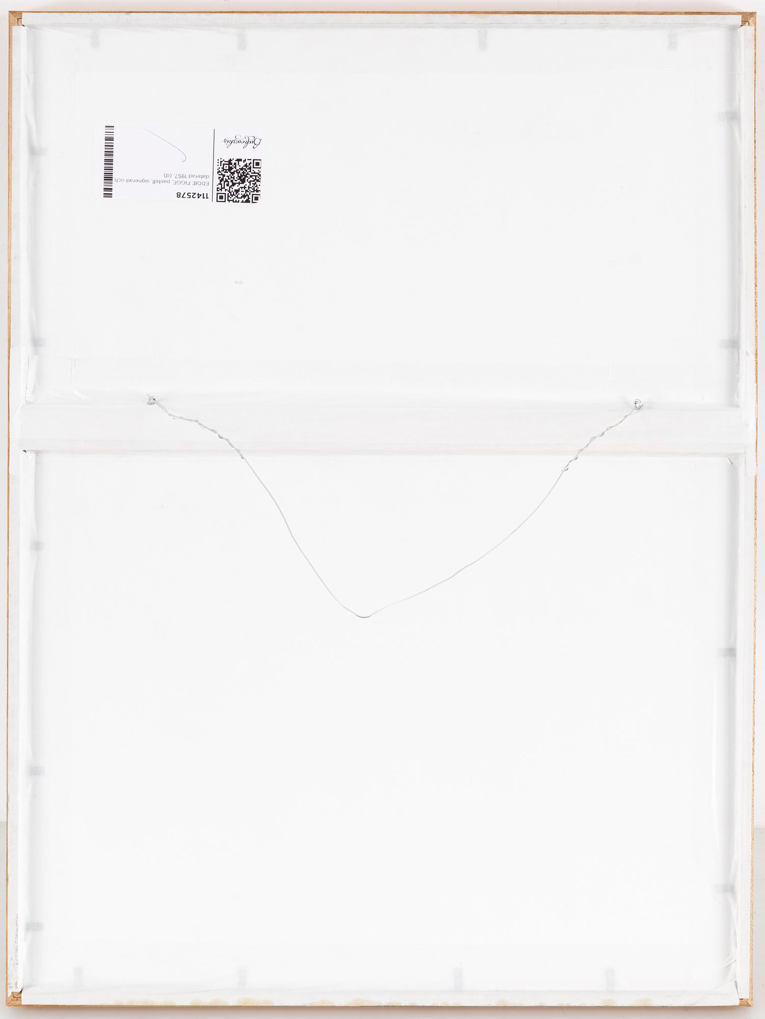 EDDIE FIGGE, pastel, signed and dated 1957.