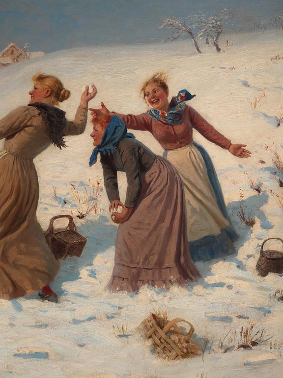 Hans Dahl, Snöbollskastning.