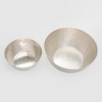 Tapio Wirkkala, A set of five silver bowls, Kultakeskus, Hämeenlinna 1970, 1971, 1978, 1979 and 2006.