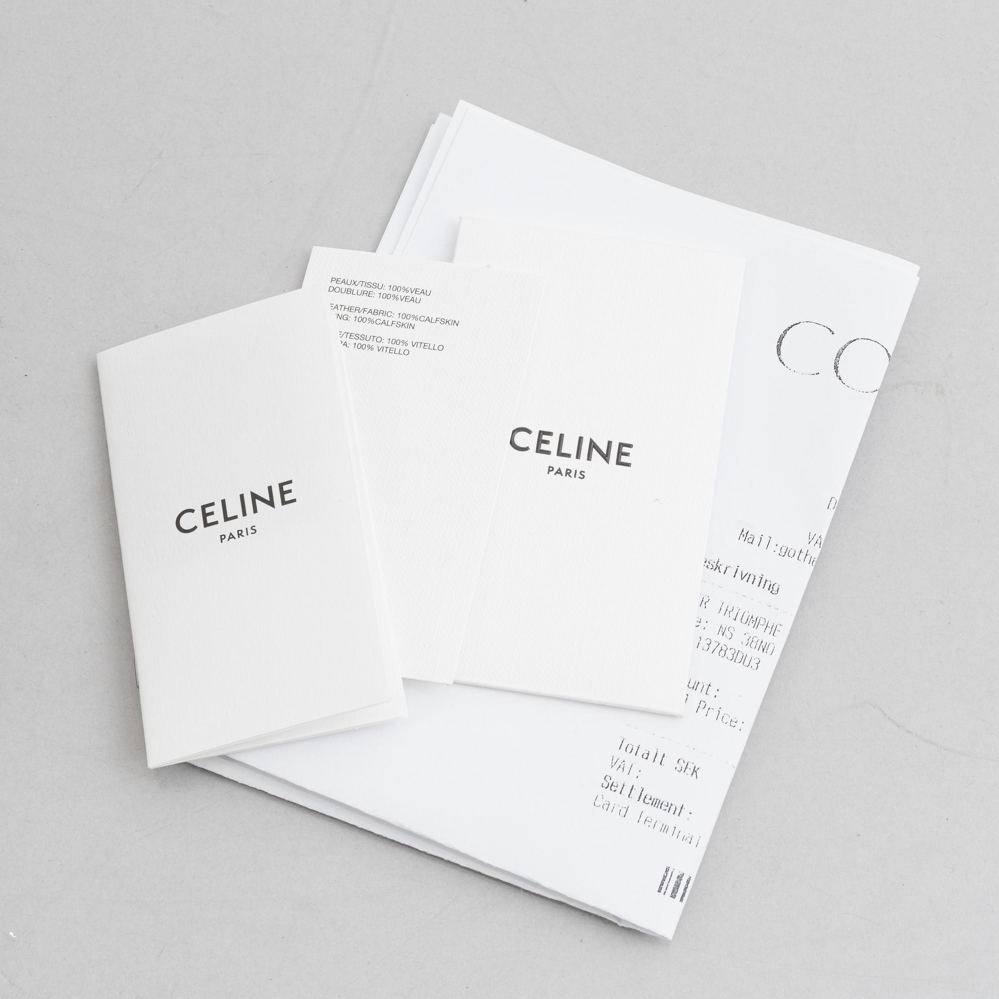 Celine, väska, Cuir Triomphe/ Small bucket bag.