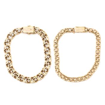 ARMBAND, 2 st, 'X' länk samt bismarcklänk.