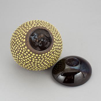 A "Västkust" vase and bowl by Ingrid Atterberg for Upsala Ekeby.