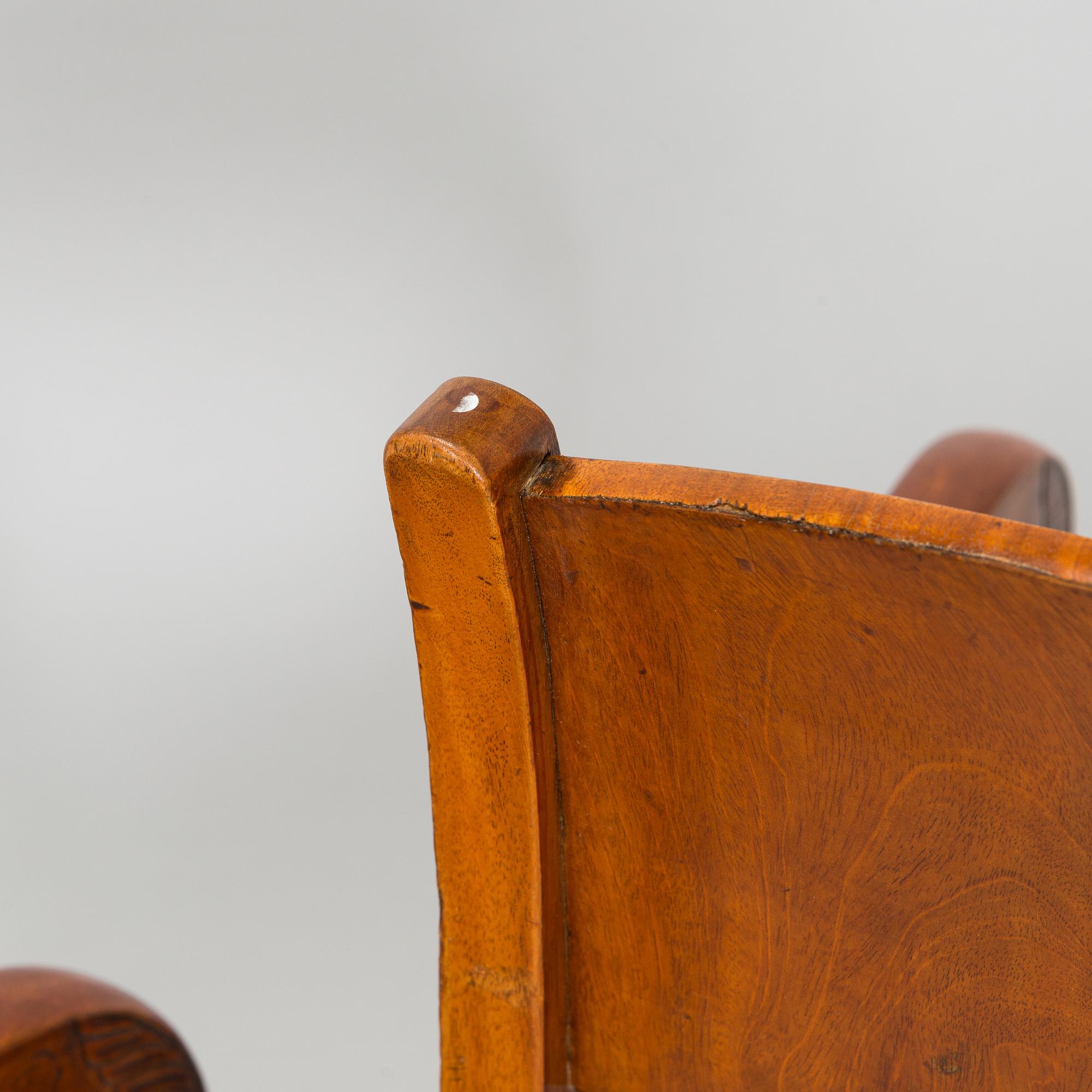A set of three Biedermeier armchairs, probably St. Petersburg  1820s.
