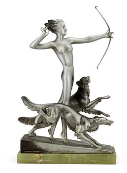 485. A Josef Lorenzl patinated bronze sculpture, Austria.