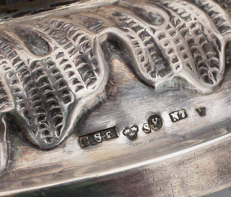 BÄGARE, silver, Carl Strandberg, Ystad, 1915. Totalvikt 338 g.
