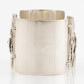 Olle Olsson for Kaplans, bracelet, silver, Stockholm 1966.