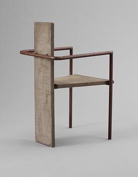 A Jonas Bohlin 'Concrete' chair by Källemo, Sweden early 1980's.