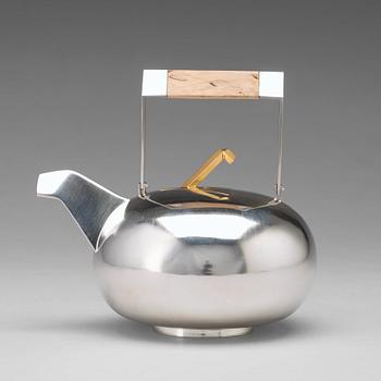 159. Karl-Heinz Sauer, a sterling teapot, Västerås, Sweden 1986.