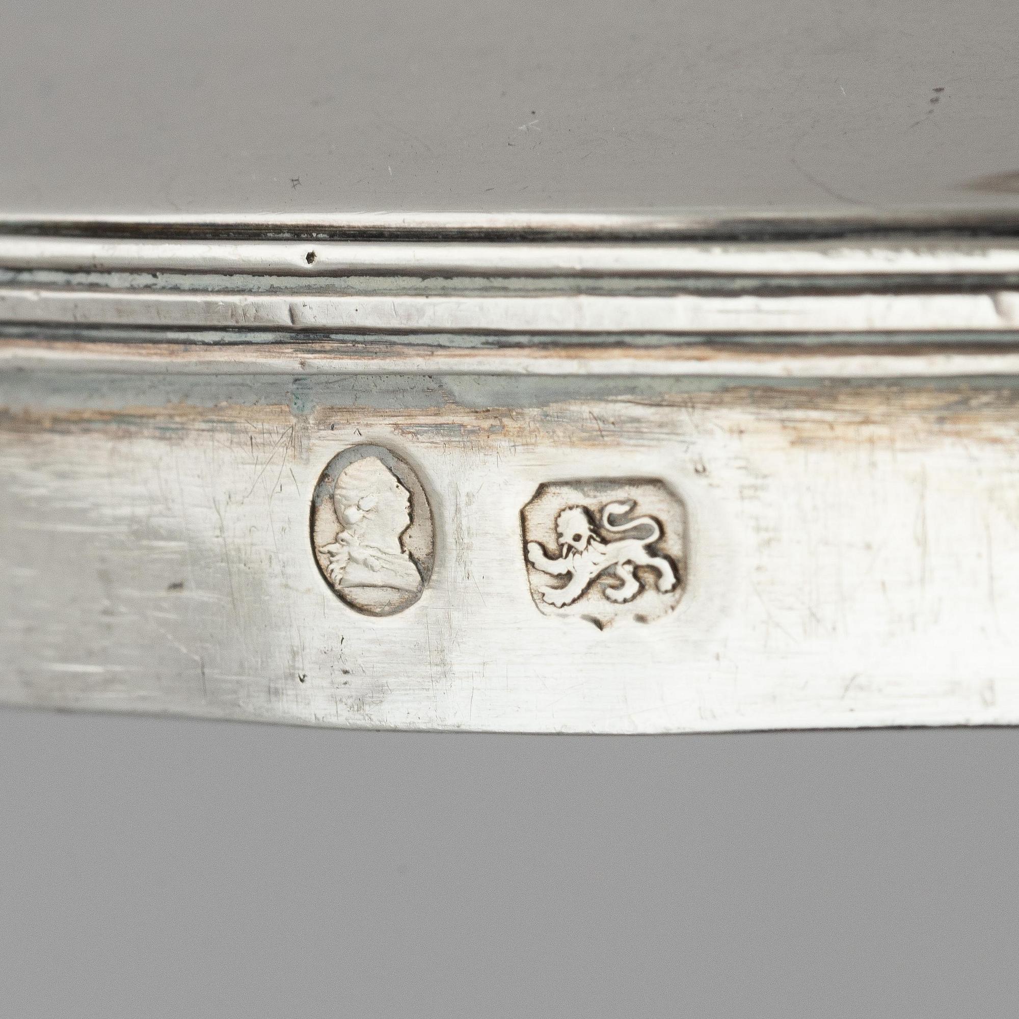 Tekök, silver, London 1788.
