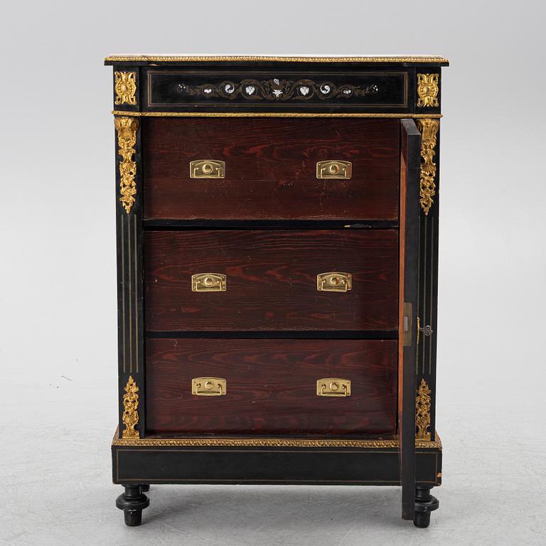 Cabinet, Boulle style, probably France, early 20th century.