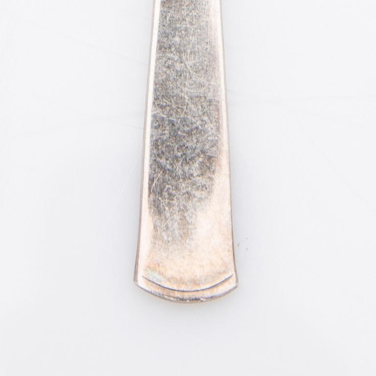 Jacob Ängman, Skedar, silver, 12 st, Rosenholm, GAB, Stockholm, 1960-1963.