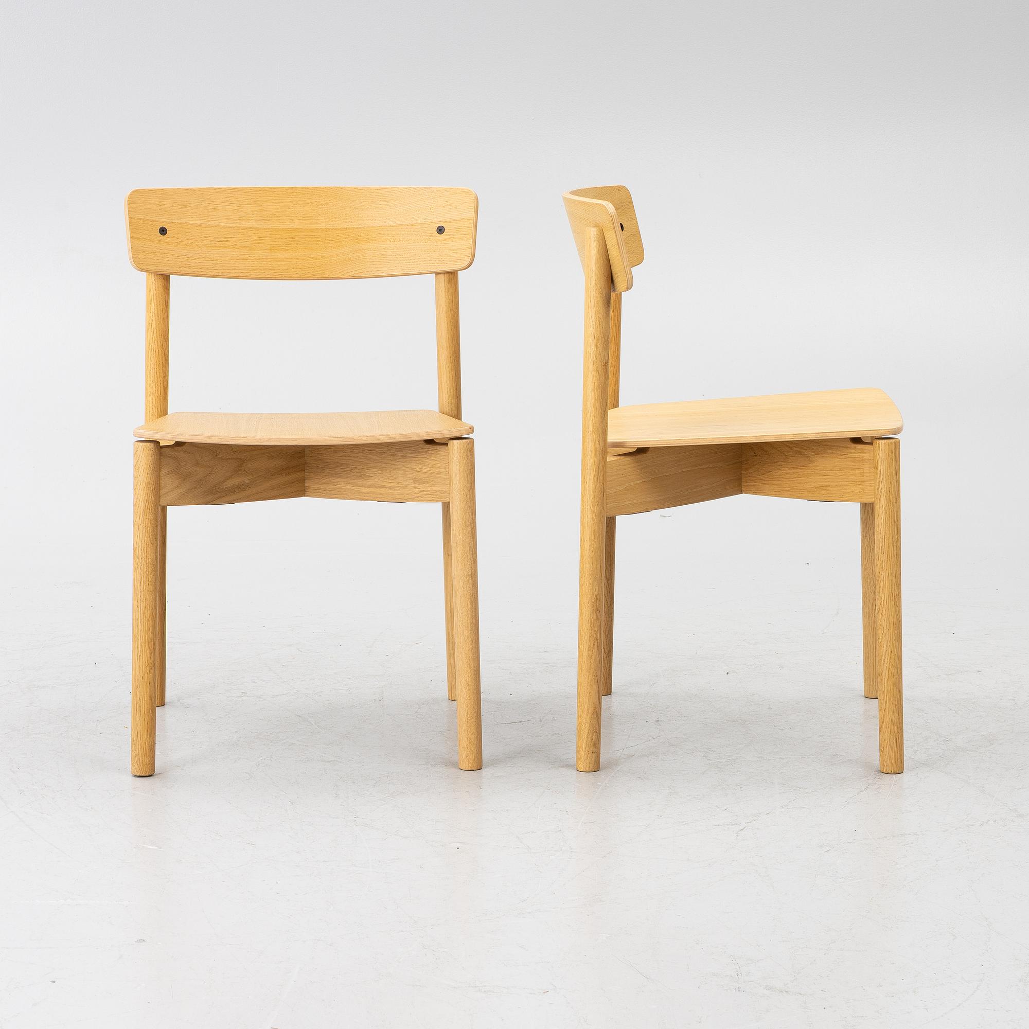 Pearson Lloyd, six “Cross Chair”, T01, Takt, contemporary.