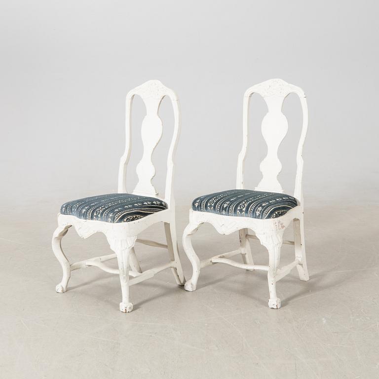 Stolar ett par, rokoko, 1700-talets mitt / senare del.