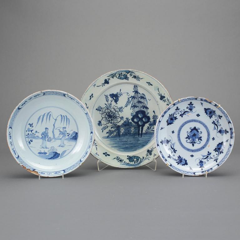 FAT, 3 st, fajans, 1700/1800-tal.