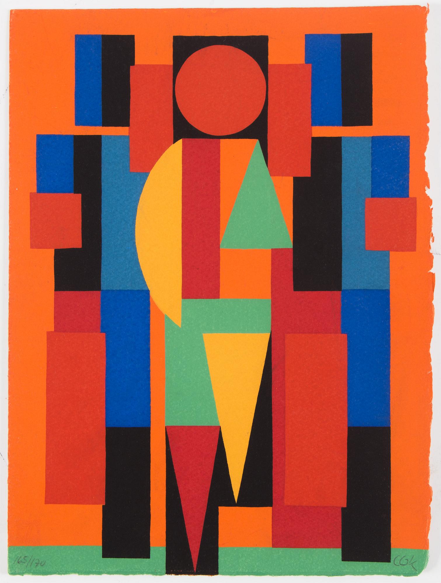 PARTI GRAFIK, 9 delar, mesta dels litografier, b.la C Göran Karlsson, Malcom Morley mm, samtliga signerade.