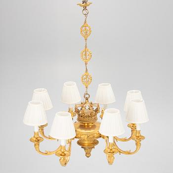 An Empire style ceiling light, second half of the 20th Century.