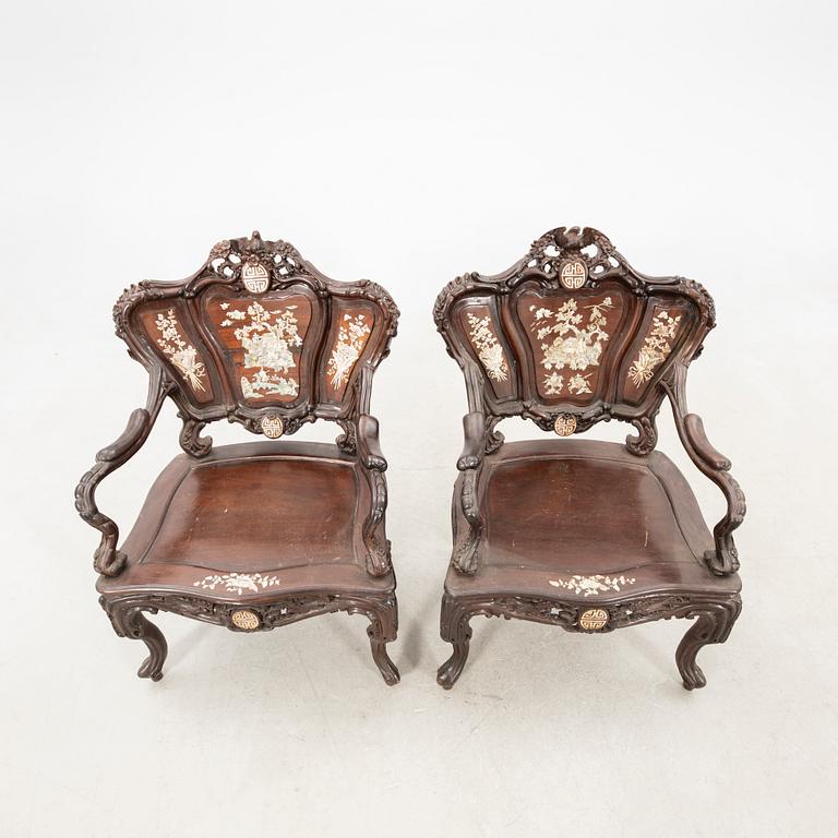 Furniture set, four pieces, China, first half of the 20th century.