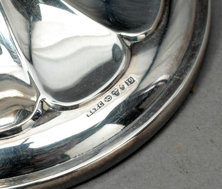 LJUSSTAKAR, ett par, silver, Ceson, Göteborg, 1959.