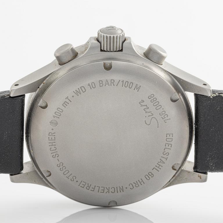 Sinn, Duochronograph, wristwatch, chronograph, 40 mm.
