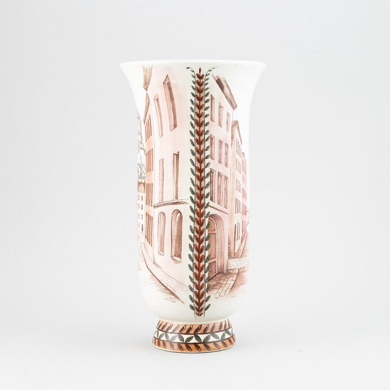Oskar Dahl, a stoneware vase, Unik 104, Rörstrand 1944.