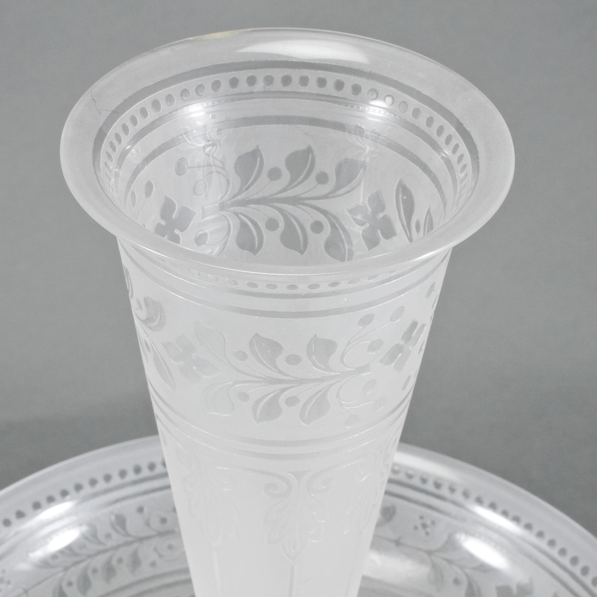 BORDSUPPSATS, glas, 1900-talets fjärde kvartal.