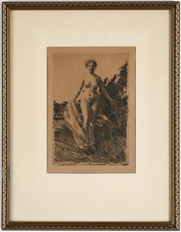 ANDERS ZORN, etsning, osignerad.