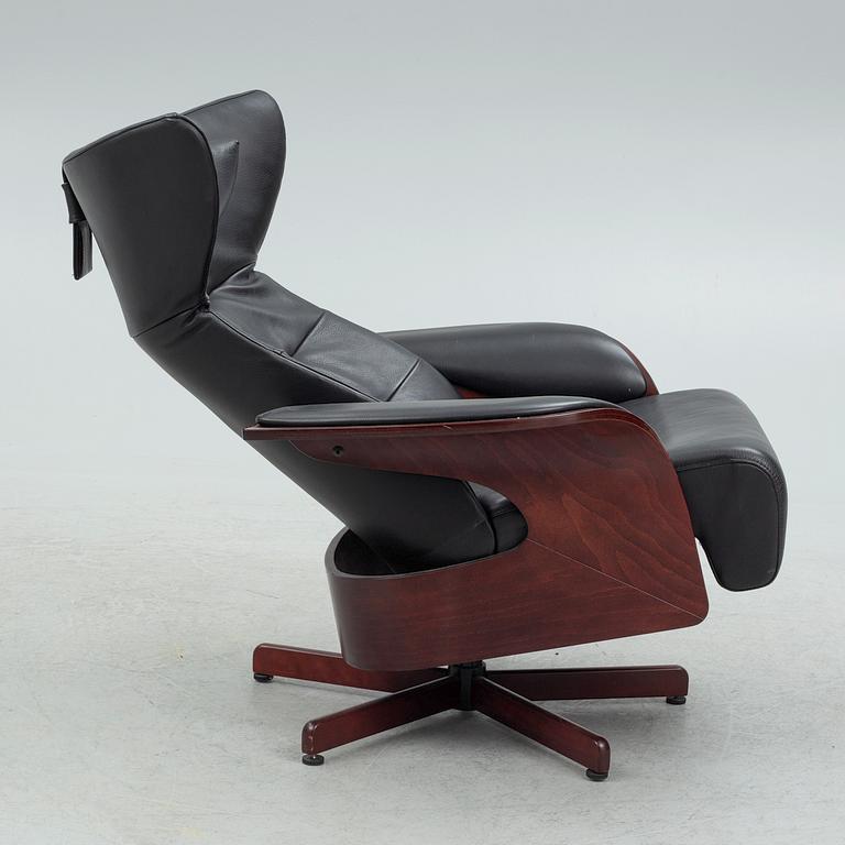 Helge Taraldsen, a 'Feel' armchair with a foot stool, Brunstad, Norway, 21st Century.