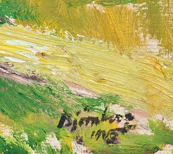 EVALD BJÖRNBERG, olja på pannå, sign o dat 1945(?).