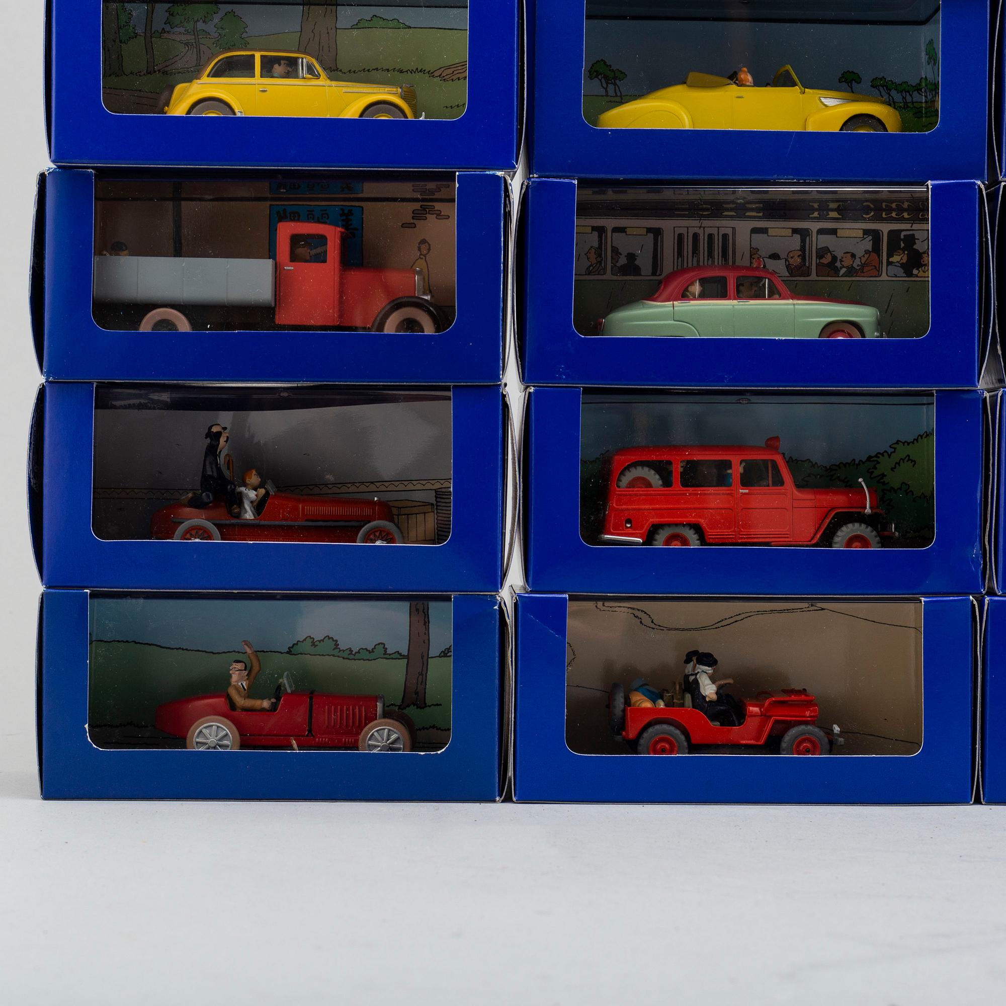 a collection of 26 Tintin cars, Hergé-Moulinsart.