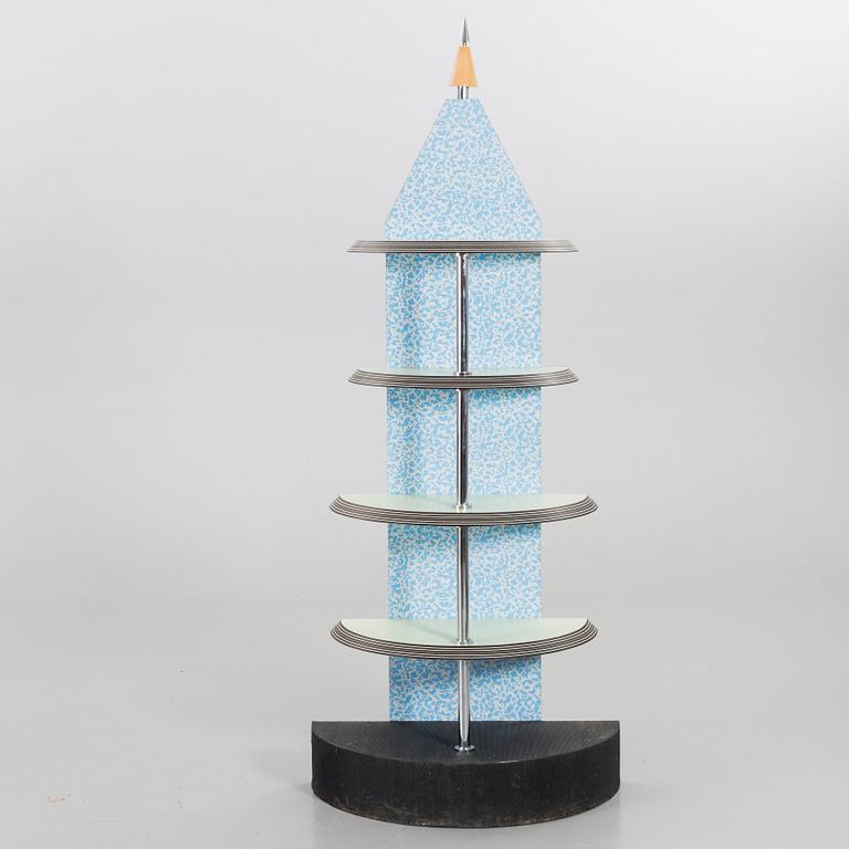 HYLLA, Ettore Sottsass, "Spugnato Laminati", Memphis studio, Alchimia, Milano.