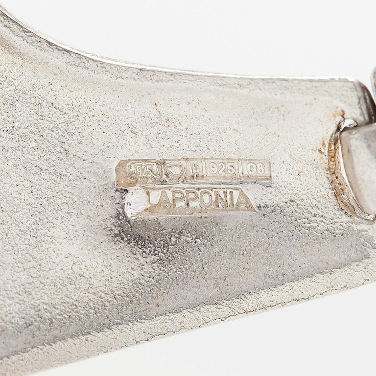 Björn Weckström, collier, "Korsvågor", sterlingsilver, Lapponia 1991.