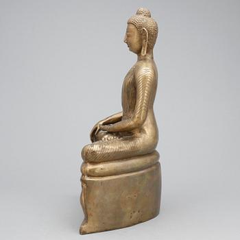 BUDDHASTATYETT, mässing, sydostasien, 1900-tal.