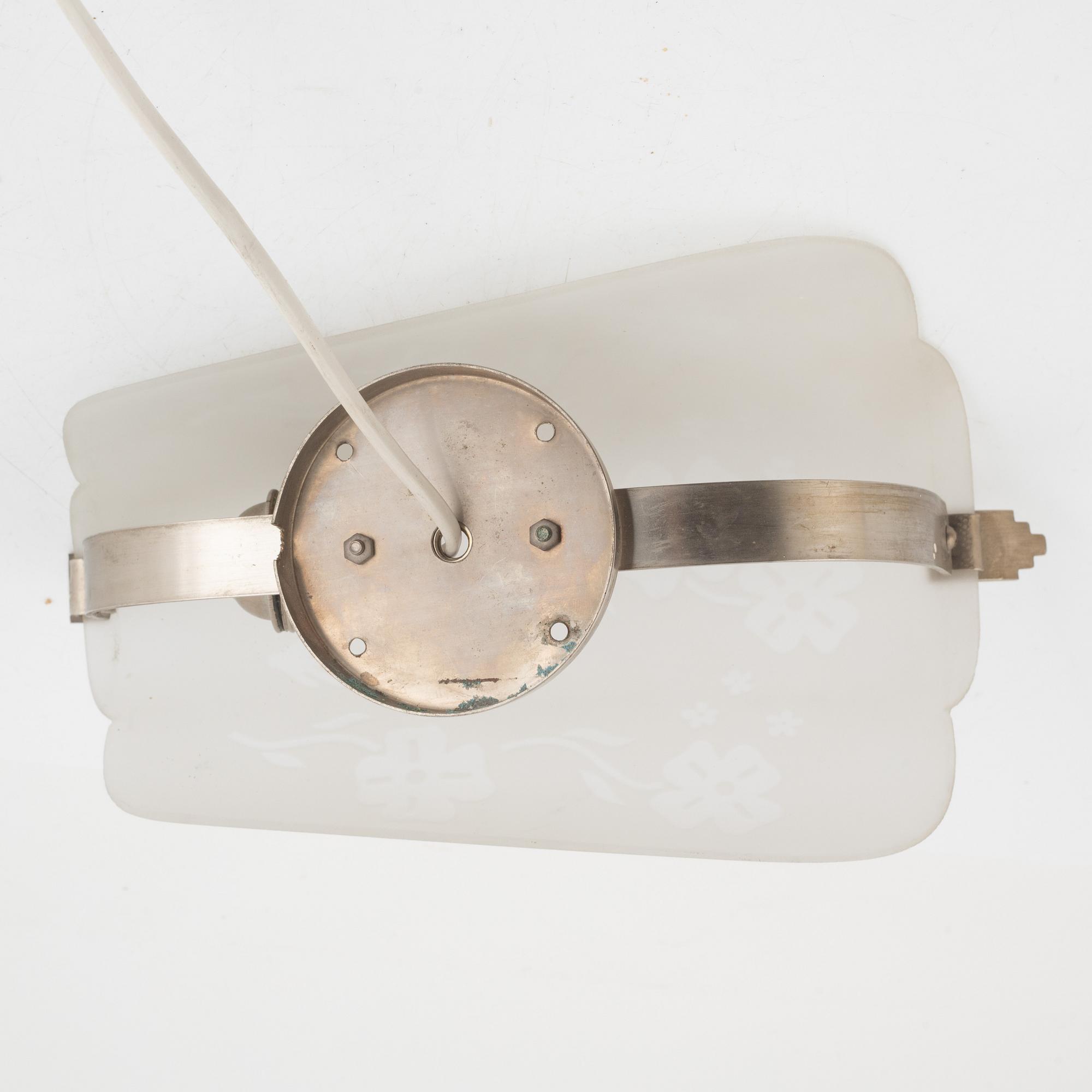 Fritz Kurz, a wall sconce model "KD 995/1", Orrefors 1940s.