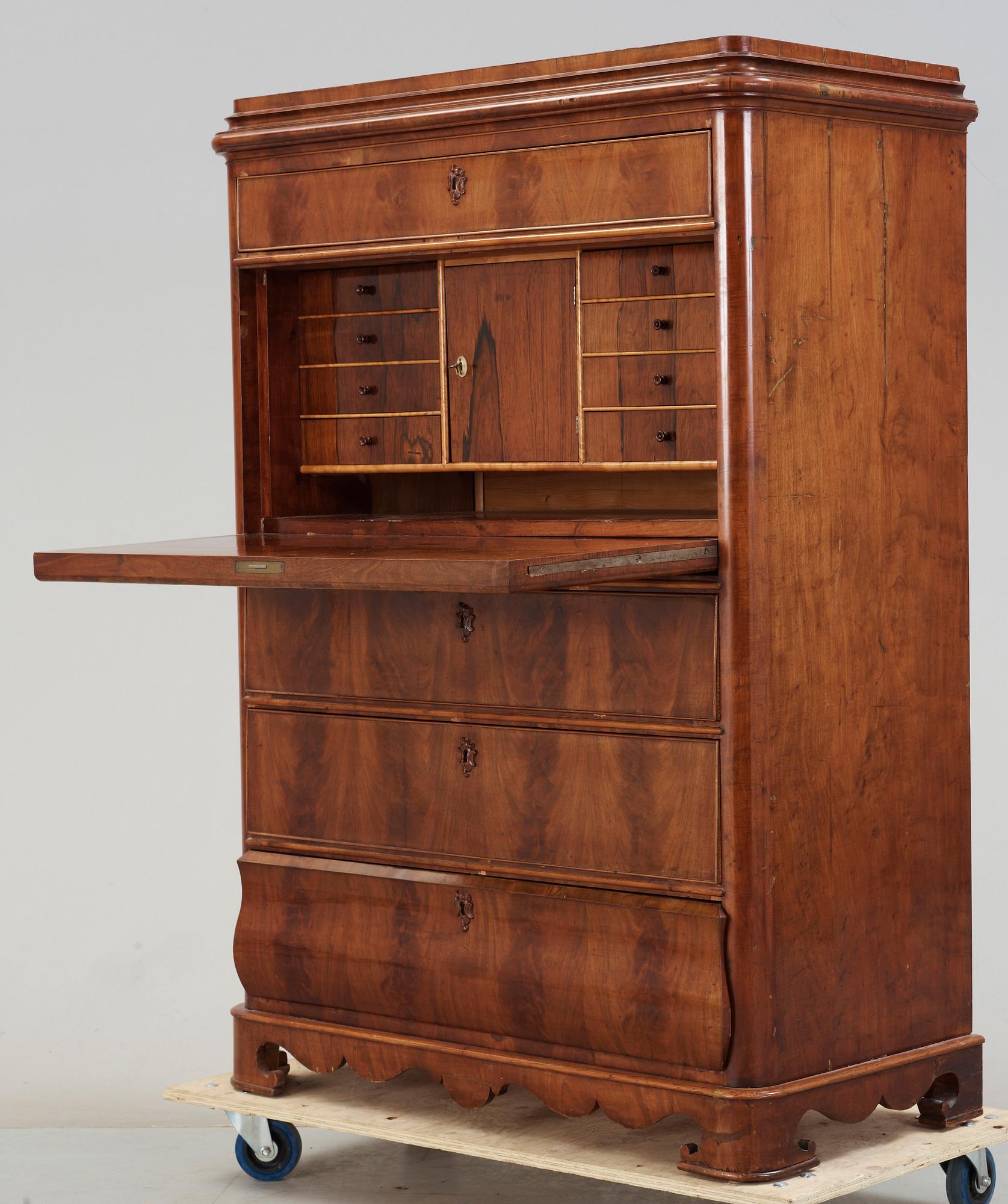 CHIFFONJÉ, senempire, 1800-talets mitt.