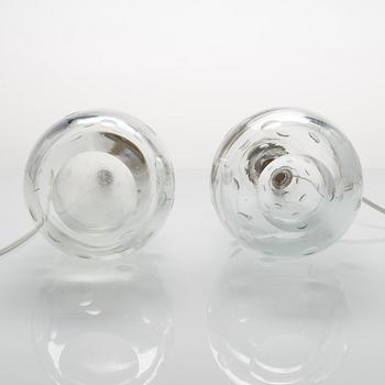 Gunnel Nyman, a pair of 1948 designed table lamps for Nuutajärvi Notsjö/ Idman Finland.