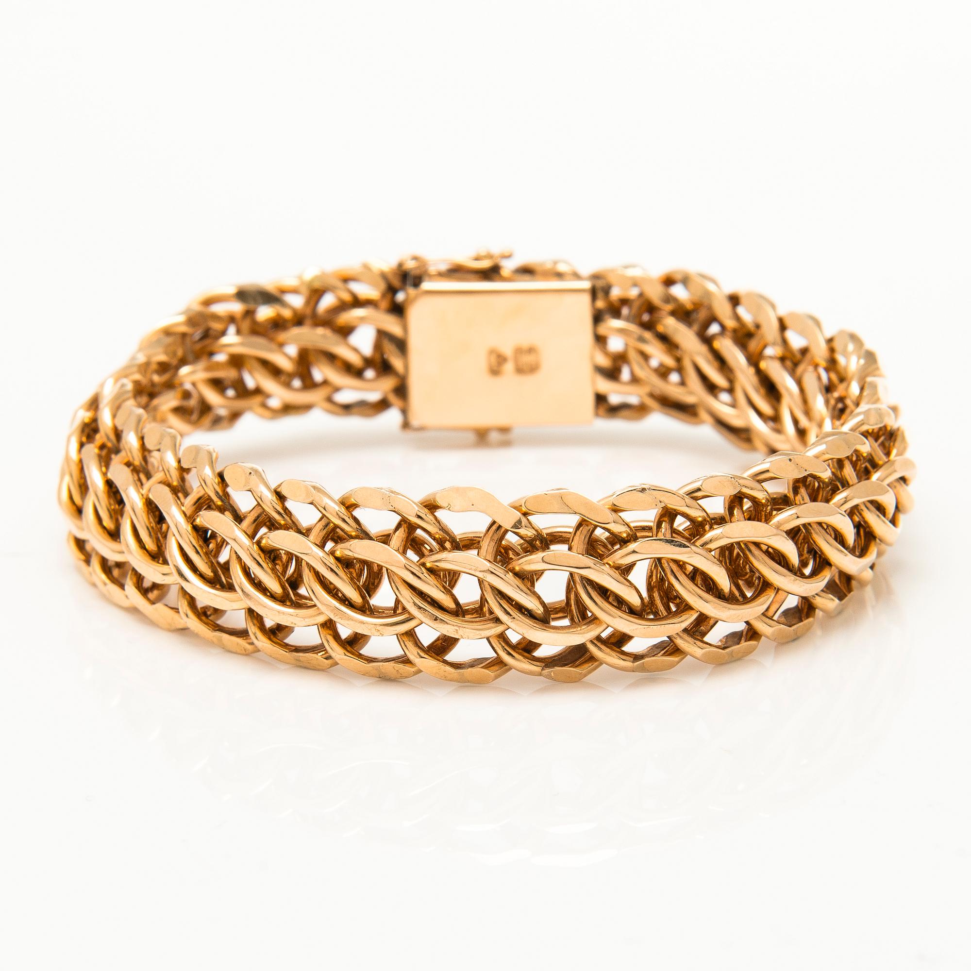 An 14K gold bracelet, Finland 1974.