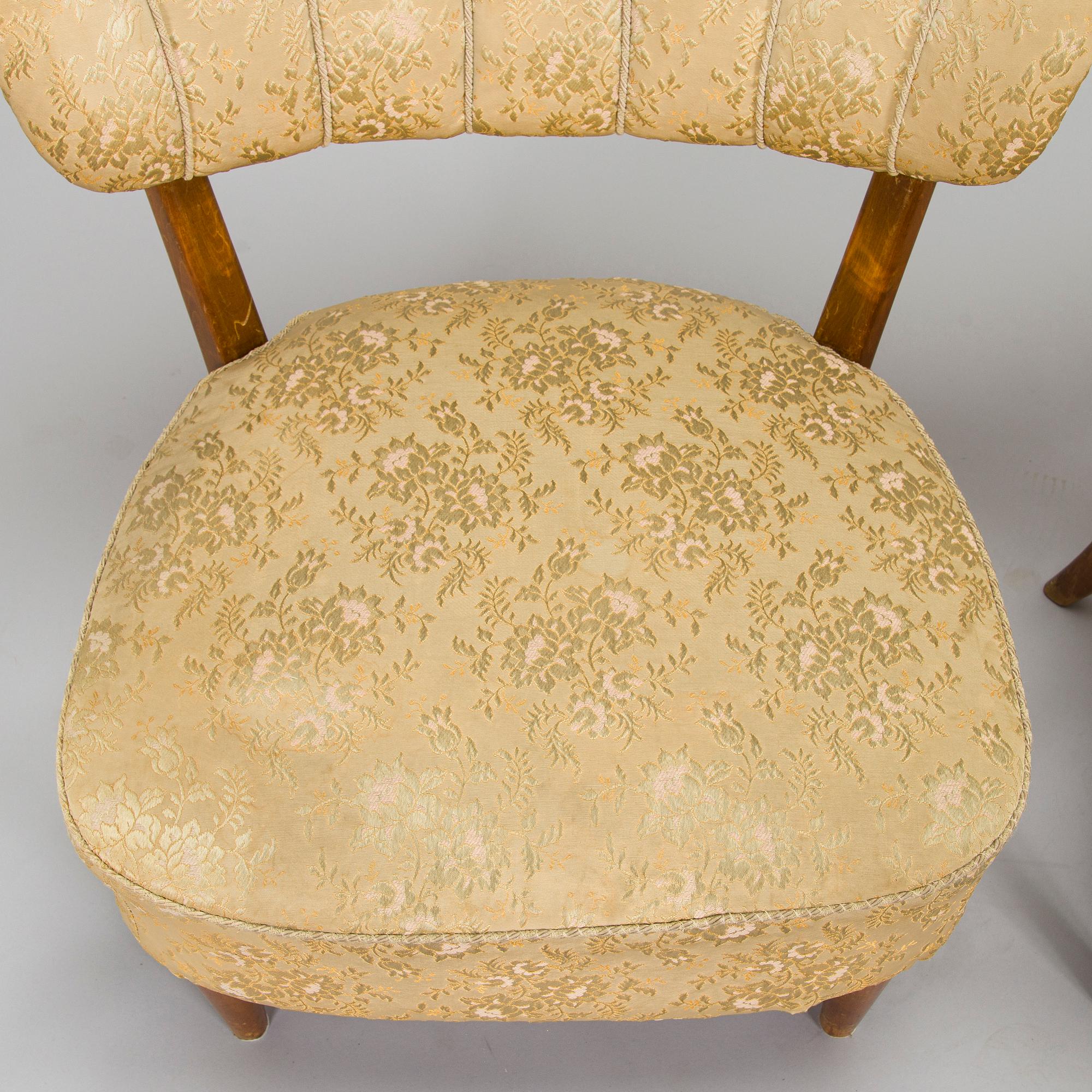 Lisa Johansson-Pape, a pair of 1940s armchairs for Oy Stockmann Ab, Keravan puusepäntehdas.