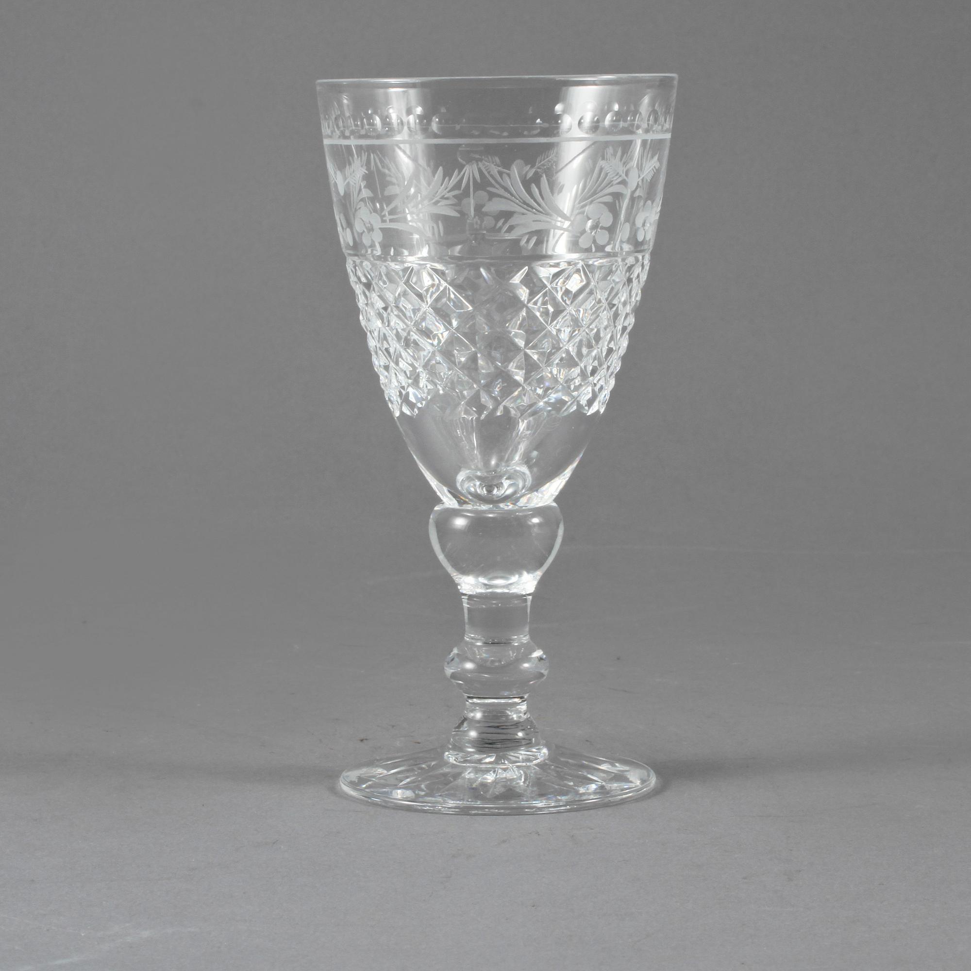 VITVINSGLAS, 12 st, "Elvira Madigan", Elis Bergh, Kosta, 1900-tal.
