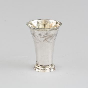 POKALVAS, silver. Johan Högstedt(1785-1819) Kalmar otydlig årsstämpel trol 1798. Ca 330g.