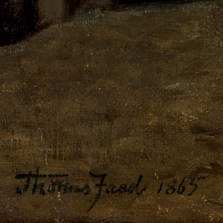 THOMAS FAED, olja på duk, signerad och daterad 1865.