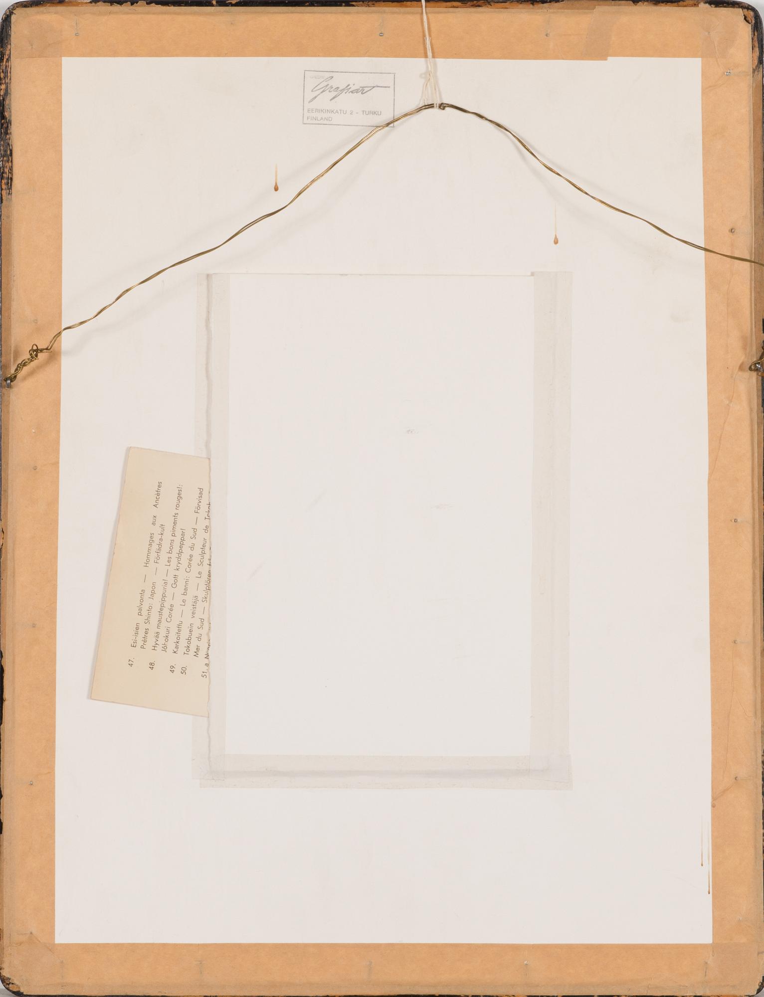 Paul Jacoulet, träsnitt, signerad.