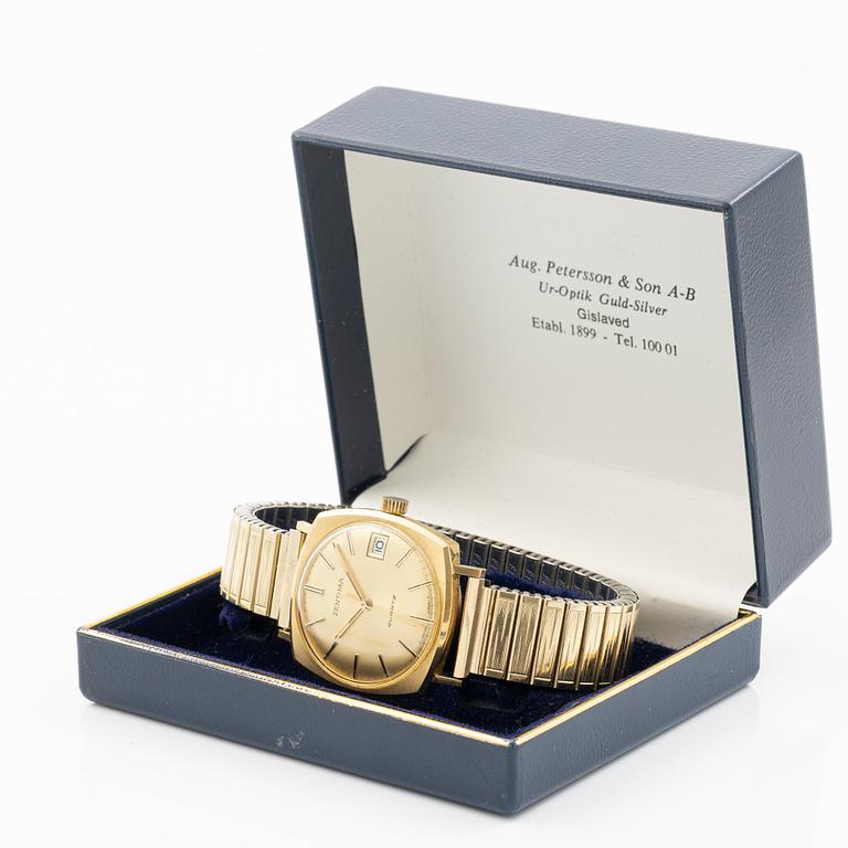 Zentima, wristwatch, 18K gold, 32.5 mm.