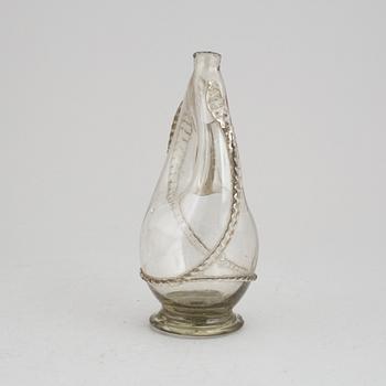 A Swedish glass bottle, 18th/19th Century.