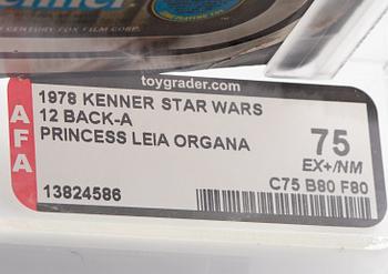 STAR WARS, Princess Leia Organa, 12 back-A AFA 75 EX+/NM, Kenner 1978.