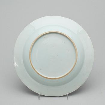 TALLRIKAR, 8 st, porslin, Kina, 1700-tal.