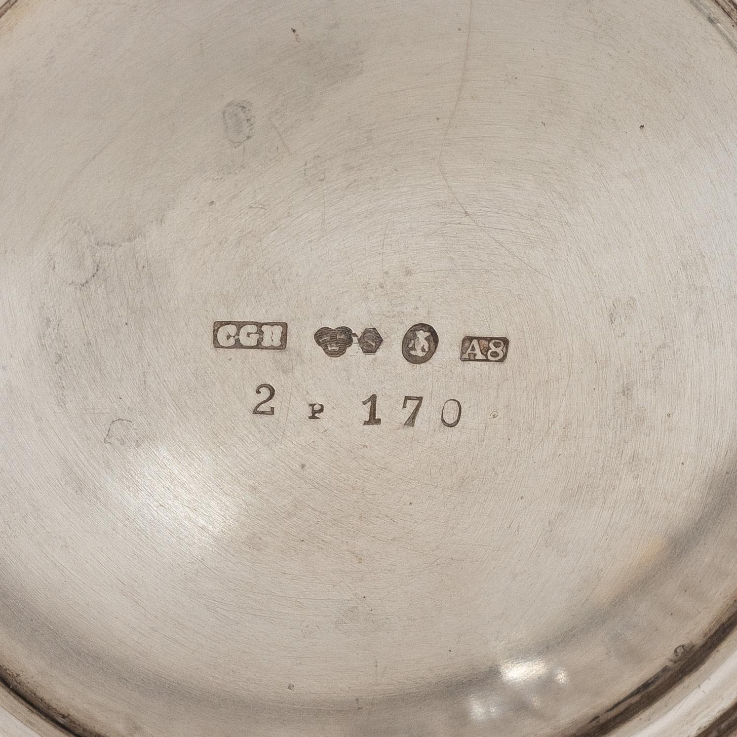 A Swedish silver beaker and a jug, including CG Hallberg, Stockholm 1927.