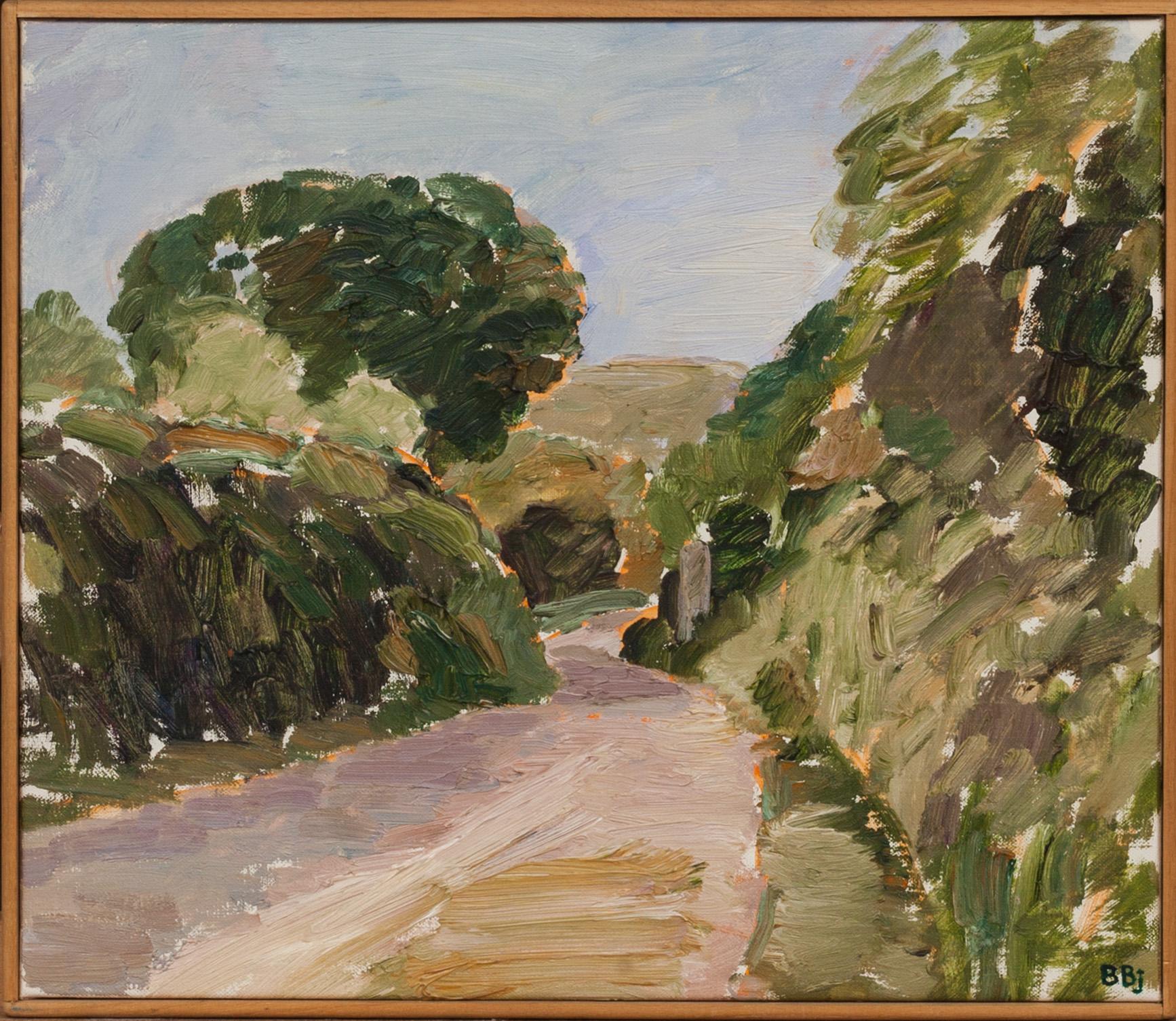 BENTE BJERREGAARD, olja på duk, signerad.