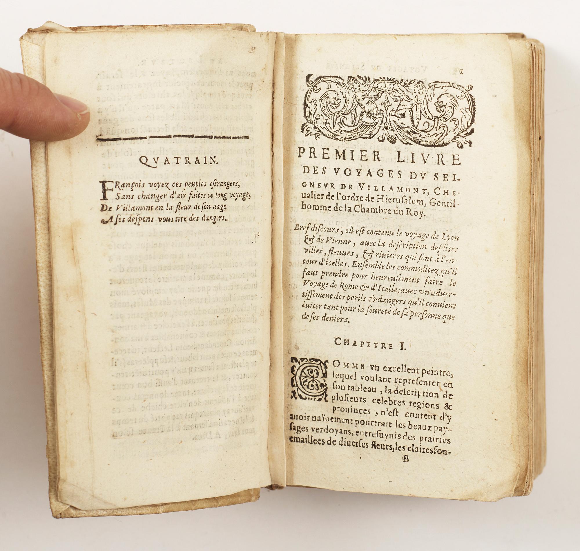 BOK, "Les Voyages du Seigneur de Villamont...", Rouen 1618.